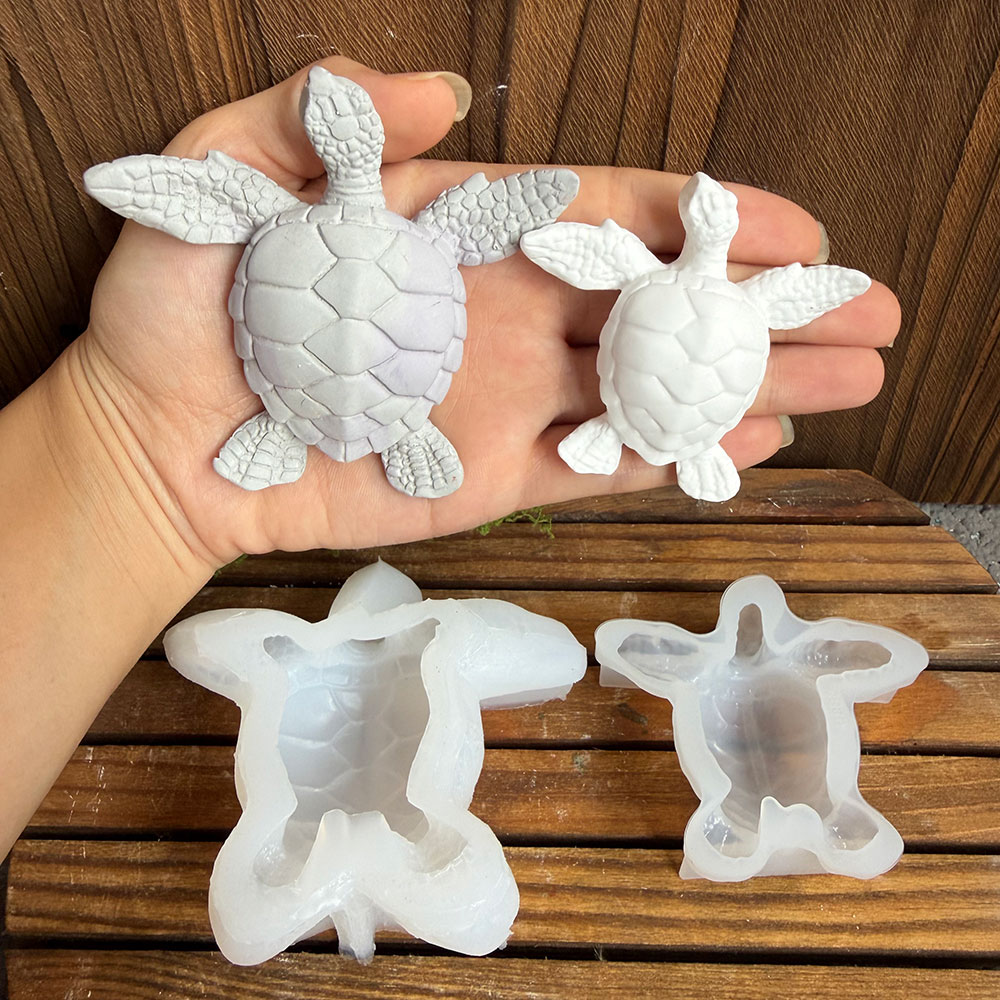Marine Aquarium Epoxy - 2 moules en silicone tortue de