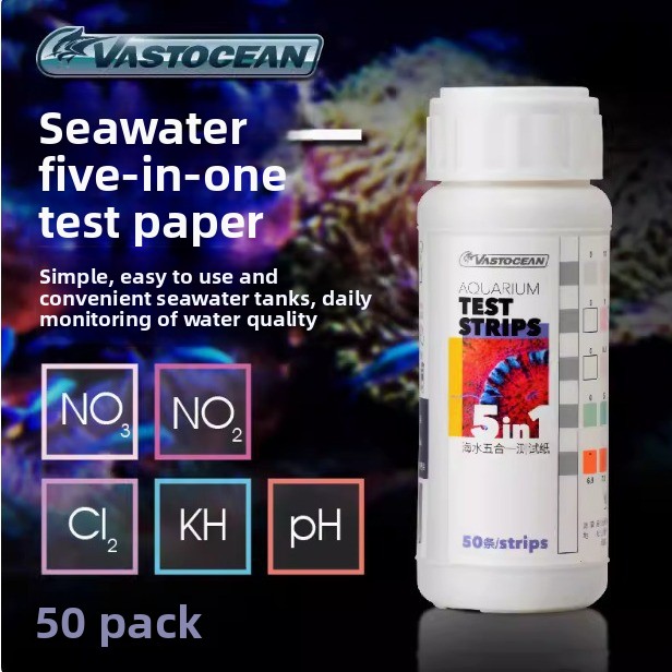 Marine Aquarium Water Testing - VASTOCEAN Bandelettes de Test d'aquarium 5