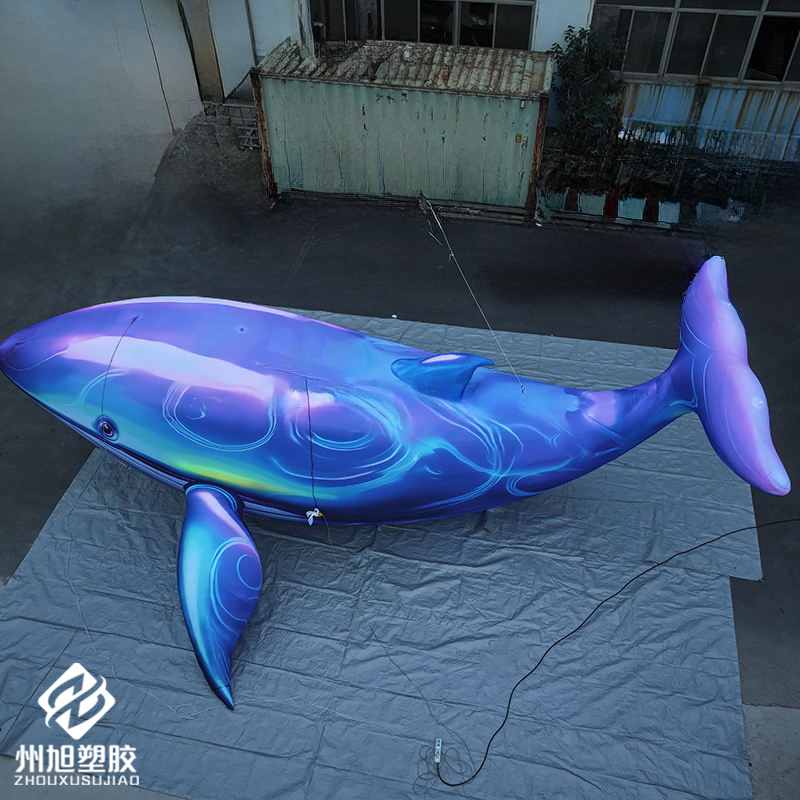 Marine Life Aquariums - Baleine bleue gonflable, utilisée comme objet