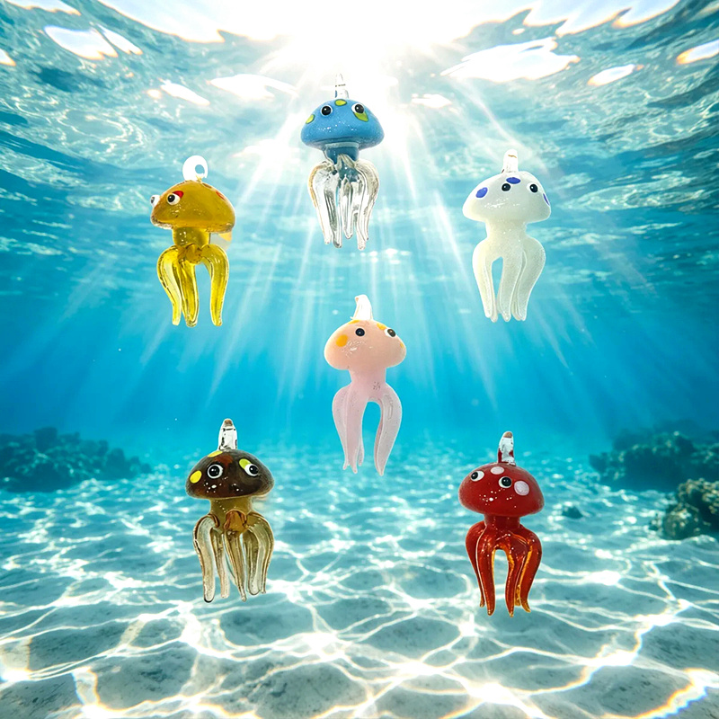 Pendentif meduse en verre mini - Marine Life Aquariums avis et prix