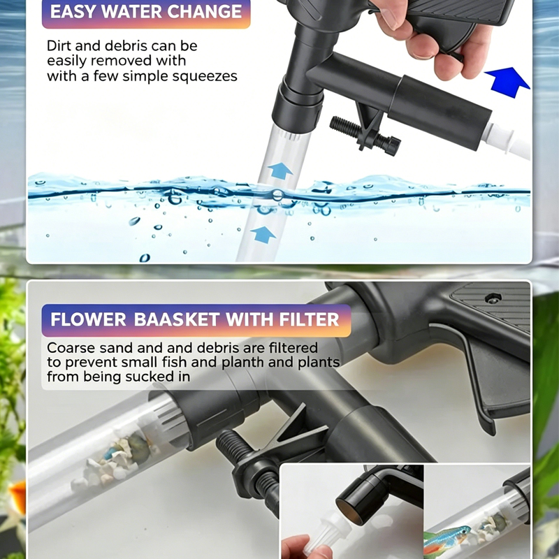 Pompe de vidange d'eau pour aq - Marine Aquarium Vacuum avis et prix