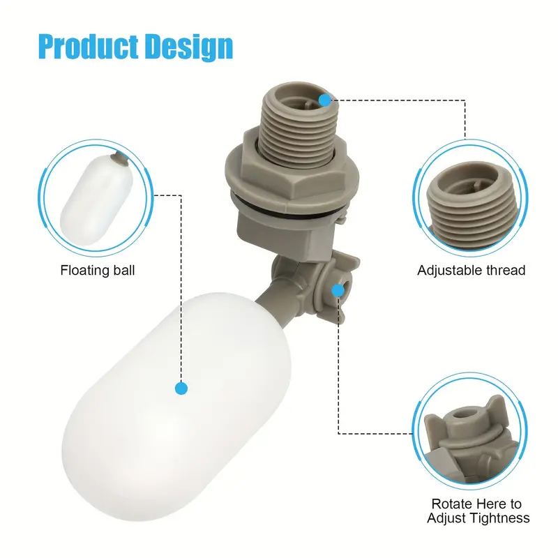 Vanne à bille flottante d'eau  - Marine Aquarium Water Change avis et prix